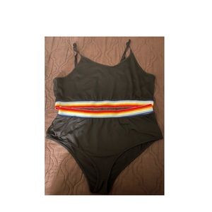 Plus Striped Trim Lingerie Set (never worn) never had Tags